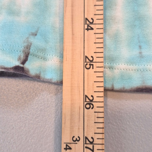 Vtg Y2K Tryst by Mathew 1X Tie Dye Cotton Top Long Sleeve Boho Hippie USA Brown - Picture 9 of 9